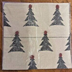 NEW 18" SQ Pottery Barn Christmas Tree Pom Pom Topper Pillow Cover | NIP 4608420